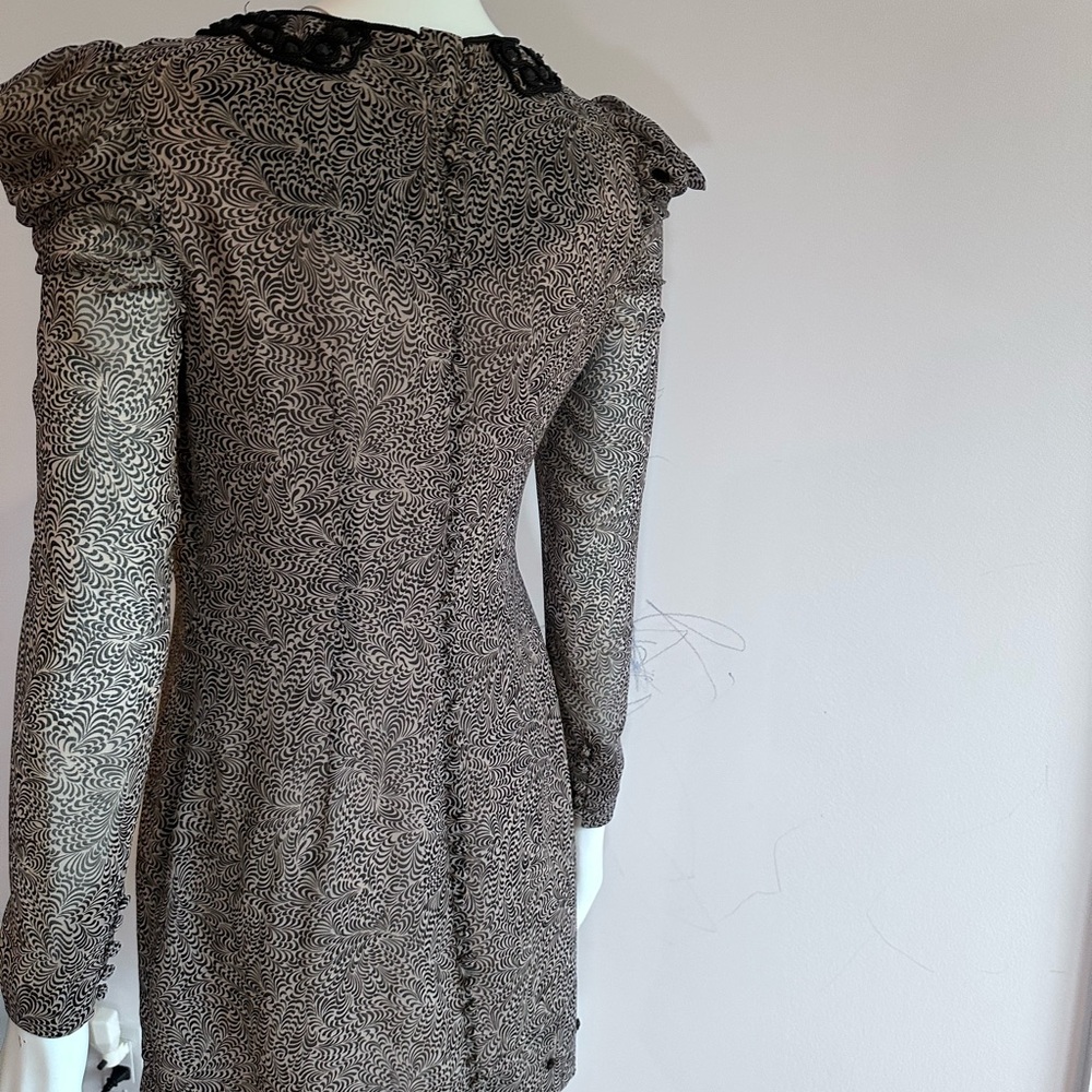 French Connection Women's Moon Moire Cocktail Mini Dress Size 6 - Picture 3 of 17